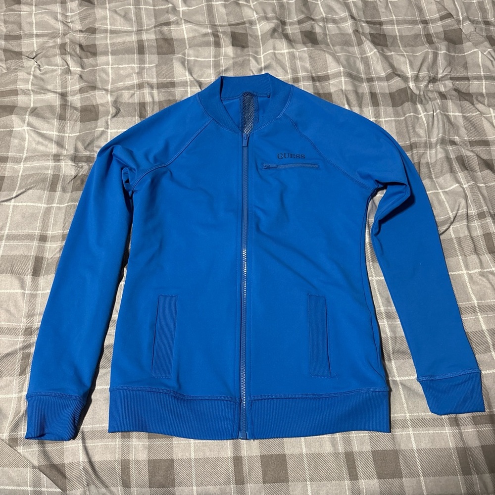 Guess Royal Blue Zip-Up Jacket